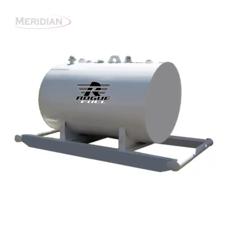 Meridian 2,300 Litre/ 500 Gallon Double Wall Fuel Tank & Skid, Fully Welded Saddle RF64013TS