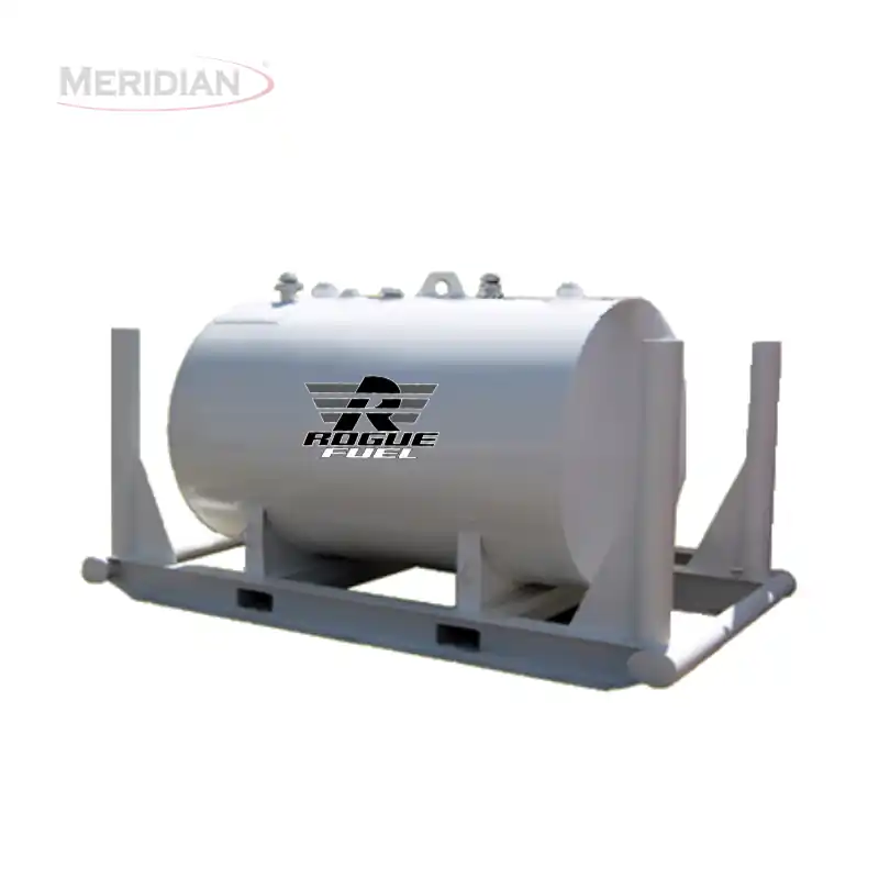 Meridian 2,300 Litre/ 500 Gallon Double Wall Fuel Tank & Skid, Fully Welded Saddle RF64013TSFPB