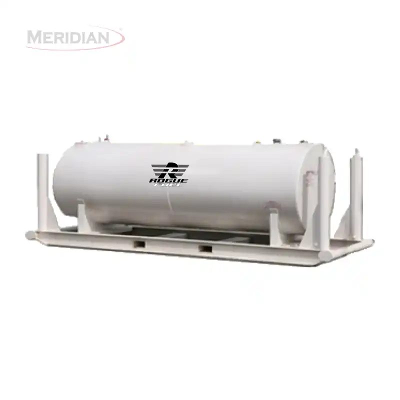 Meridian 4,600 Litre/ 1000 Gallon Double Wall Fuel Tank & Skid, Fully Welded Saddle - 64014TSFPB