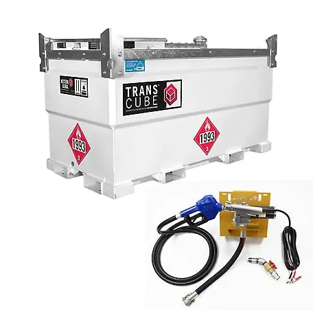 Western Global TRANSCUBE 528 US gal, (2,000L) Portable Fuel Tank 115V/25 GPM Package - 20TCG
