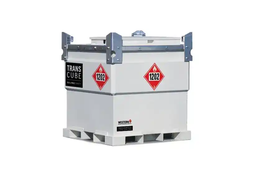 Western Global TRANSCUBE 132 US gal, (500 L) Portable Fuel Tank - 05TCG