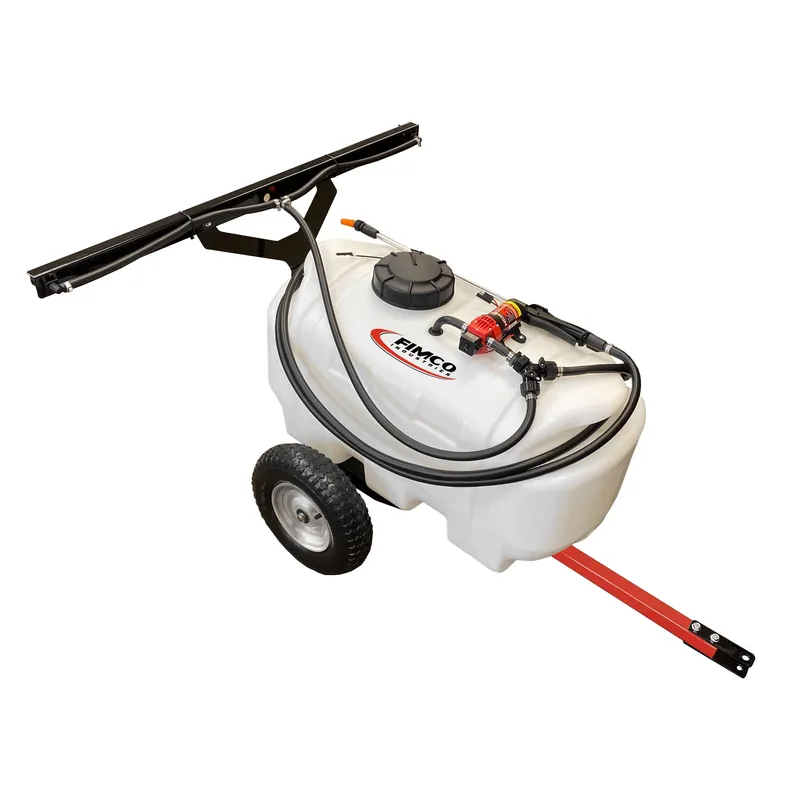 FIMCO 25 Gallon Value Trailer Sprayer with 1.2 GPM Pump and 2 Nozzle Boom - 5303199