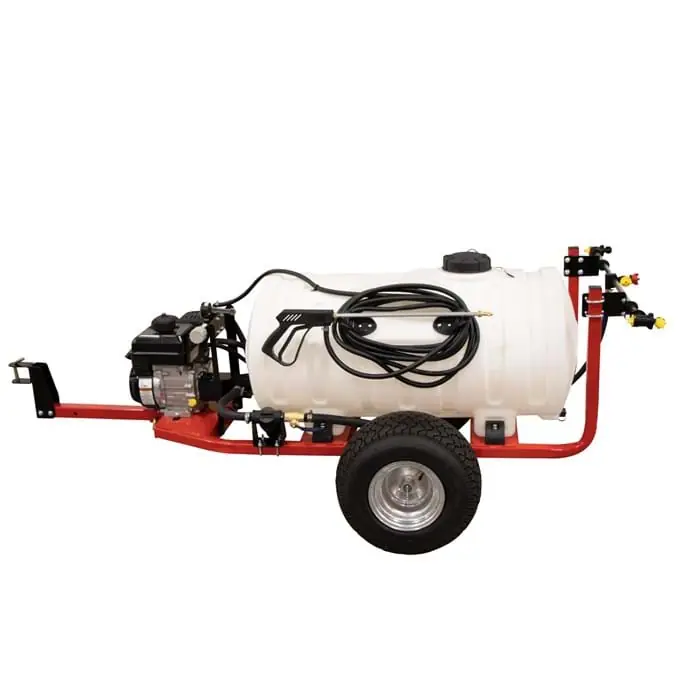 FIMCO 65 Gallon Trailer Sprayer with 4 Roller Pump and Broadcast Nozzles - 5303640