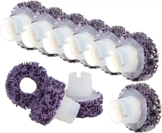 Scotch-Brite™ Roloc™ Brake Hub Cleaning Discs, Purple, 1.5" X 5/8" Center Hole, Box Of 10 - 3MM-21713