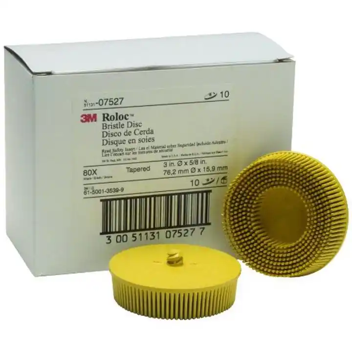 3M 7527 Roloc Bristle Discs (10/Bx) - 3MM-7527