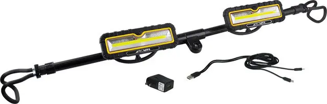 Rechargeable Underhood Light, 2400/1200 Lumens, Extends To 78", Usb Power Bank, Magnetic Base - ALT-LHR5200