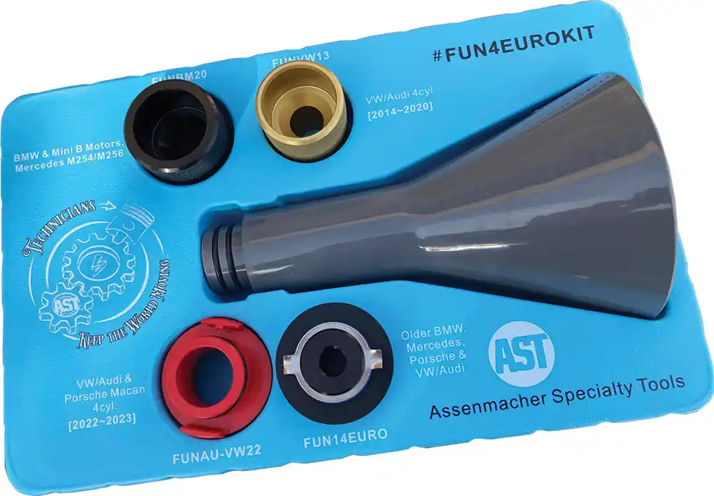 4-Pc Oil Funnel Kit For German Cars - ASM-FUN4EUROKIT