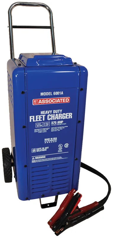 Charger, 6/12V 100/75A, 375 Amp Cranking Assist, Wheels - ASS-6001A