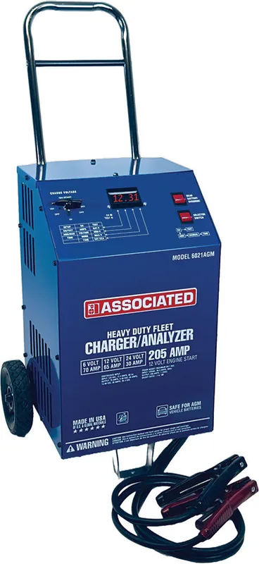 6/12/24V 70/65/30A Battery Charger & Tester With 12V/205A Engine Start & 12V Agm Safe Charge Setting - ASS-6021AGM