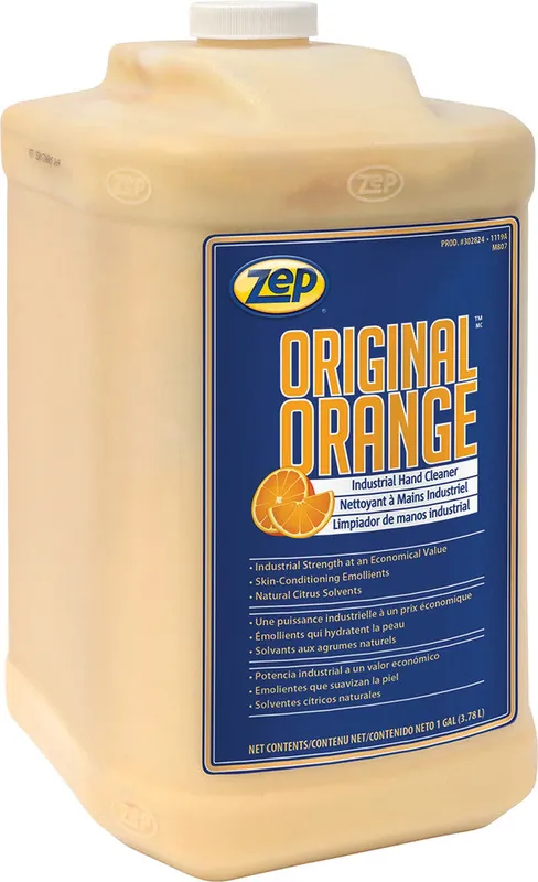 Zep Original Orange Industrial Hand Cleaner – Cuts Through Tough Grease & Grime – 1 Gallon - ZEP-302824