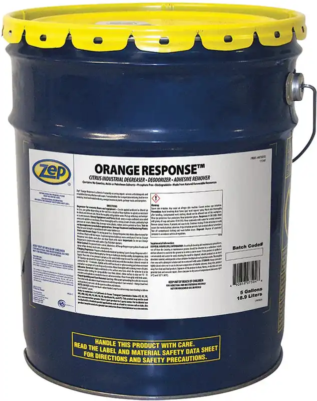 Orange Response Citrus Industrial Degreaser - 5 Gallon Pail - ZEP-75035
