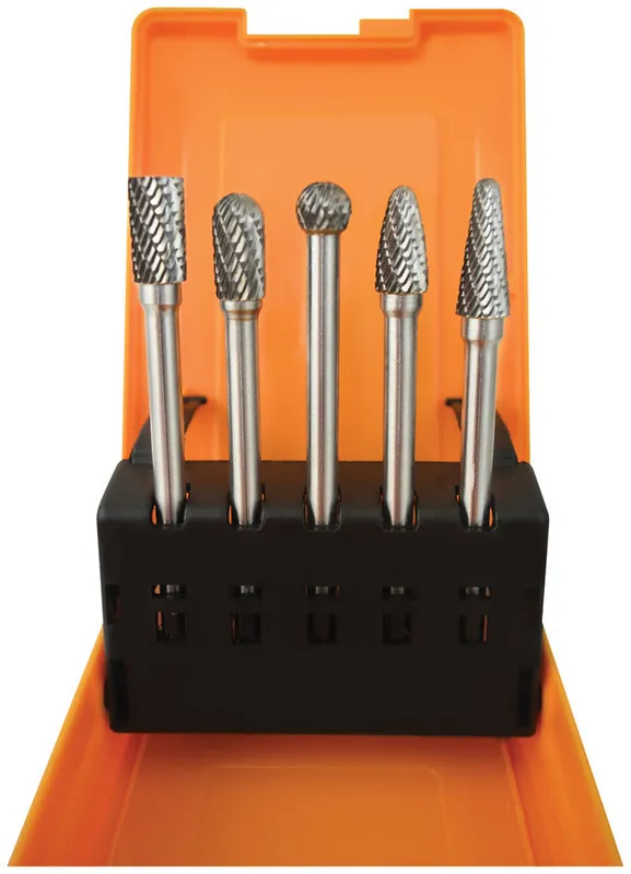 ASTRO PNEUMATIC - 5-Pc Long Double Cut Carbide Burr Set - AST-2185