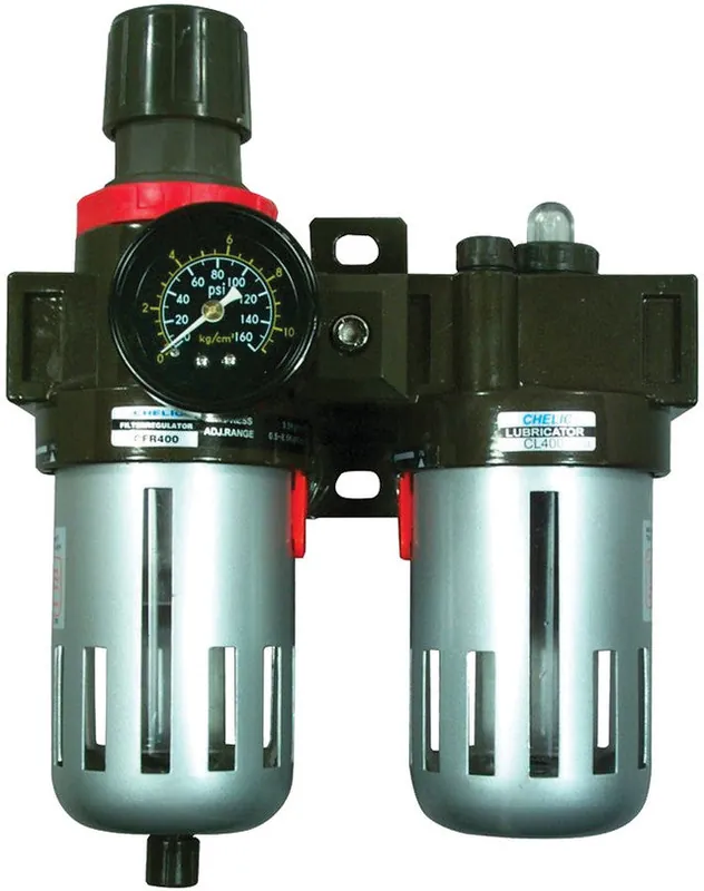 ASTRO PNEUMATIC - 3/8" Filter, Regulator & Lubricator With Gauge - AST-2616