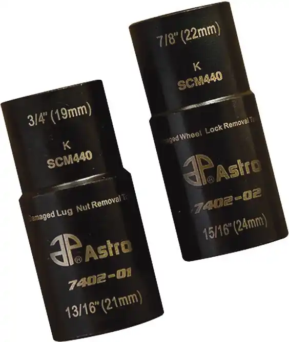 ASTRO PNEUMATIC - 2Pc. 1/2" Drive Double Ended Twist Socket Set - AST-7402