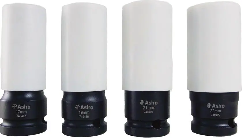 ASTRO PNEUMATIC - Flank Bite Damaged Lug Nut Skt Set W/ Spinning Protective Sl - AST-7404