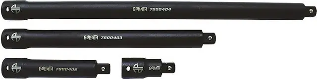 ASTRO PNEUMATIC - 4-Pc 1/2" Drive Goliath™ Torque-Saver Impact Extension Bar Set, 2.5" - 15" Lengths - AST-78004