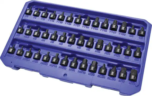 ASTRO PNEUMATIC - 42-Pc Master 1/4" Drive Low Profile Nano Impact Bit Socket Set - AST-78142