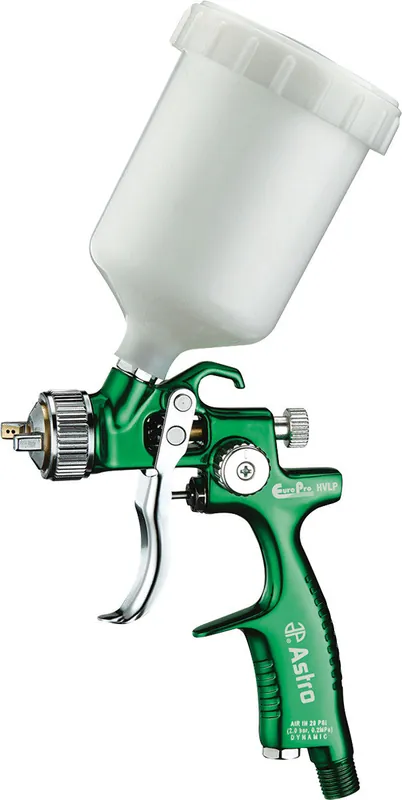ASTRO PNEUMATIC - Euro Pro 1.0Mm Nozzle Hvlp Touch Up Paint Gun With Plastic Cup, 250 Ml - AST-EUROHVT1