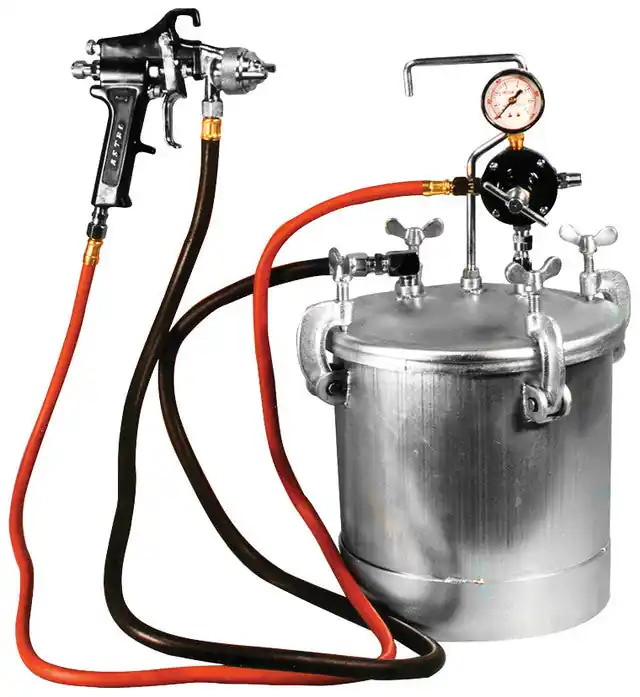ASTRO PNEUMATIC - 2-1/4 Gal Pressure Tank W/Spray Gun & 12‘ Hose, 1Mm Noz. - AST-PT2-4GH