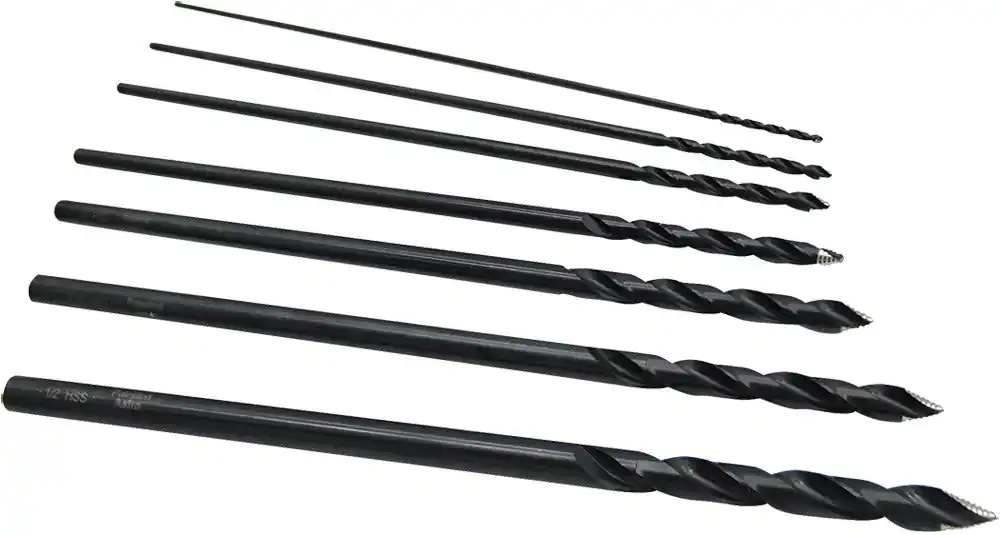 ASTRO PNEUMATIC - Onyx 7-Pc 12" Long Turbostep Spiral Fluted Stepped Tip Hhs Drill Bit Set, 1/8"-1/2" In 1/16" Increments - AST-TS7