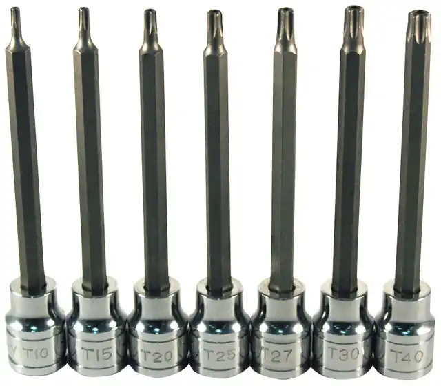 ATD - 7 Pc Xl Tamperproof Torx Bit Socket Set - ATD-13776