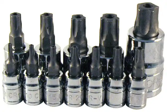 ATD - 12 Pc 5 Lobe Star Plus Tamperproof Bit Socket Set - ATD-13778