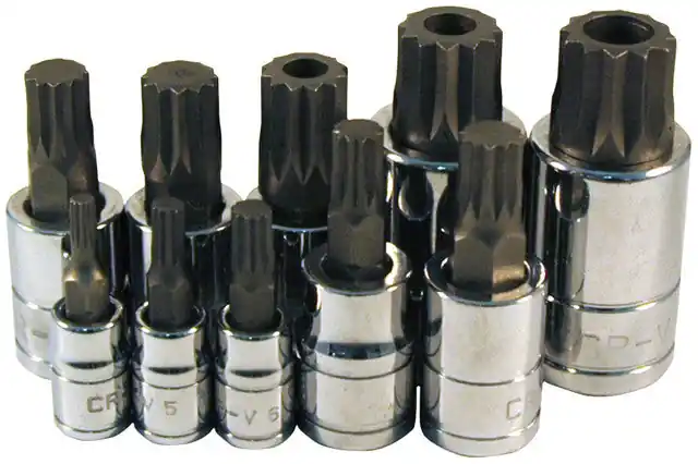 ATD - 10 Pc Triple Square Bit Socket Set - ATD-13782
