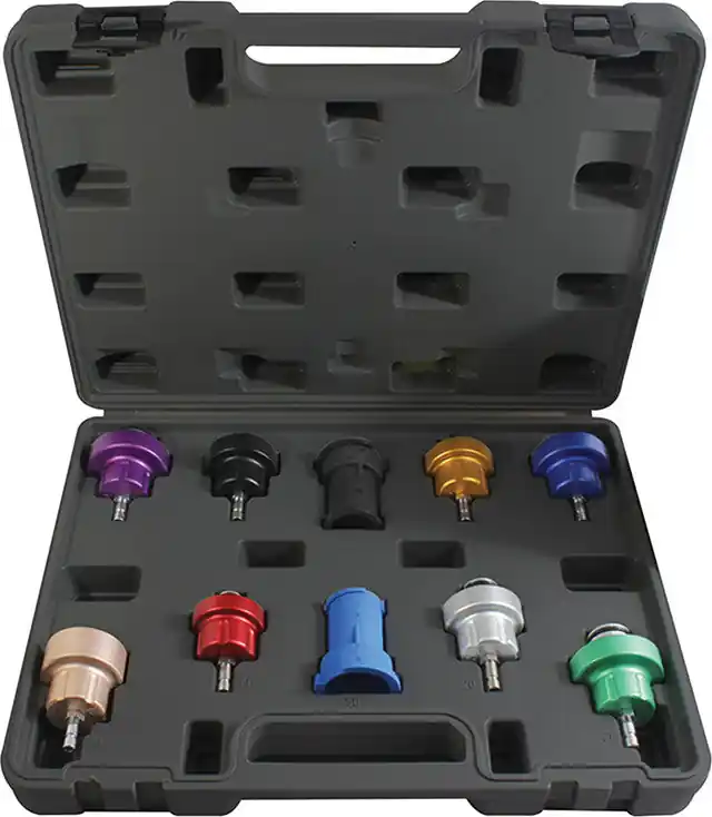 ATD - 10-Pc Cooling System Pressure Test Adapter Update Kit - ATD-3305