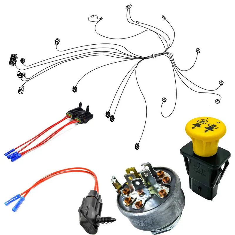 Wire Harness Kit For SCAG Turf Tiger II 61" Velocity Deck, 31hp Briggs Vanguard