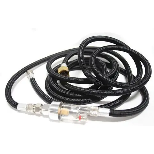SATAgraph 4 10ft Braided Air Hose With Moisture Trap