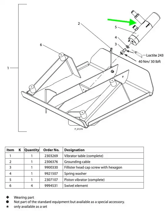 Wagner Piston Vibrator, Complete (Part 2307107)
