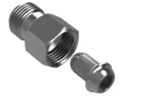 Hosco Mini-Filter Assembly, Female Straight x Male Straight, 3/8" Fittings
