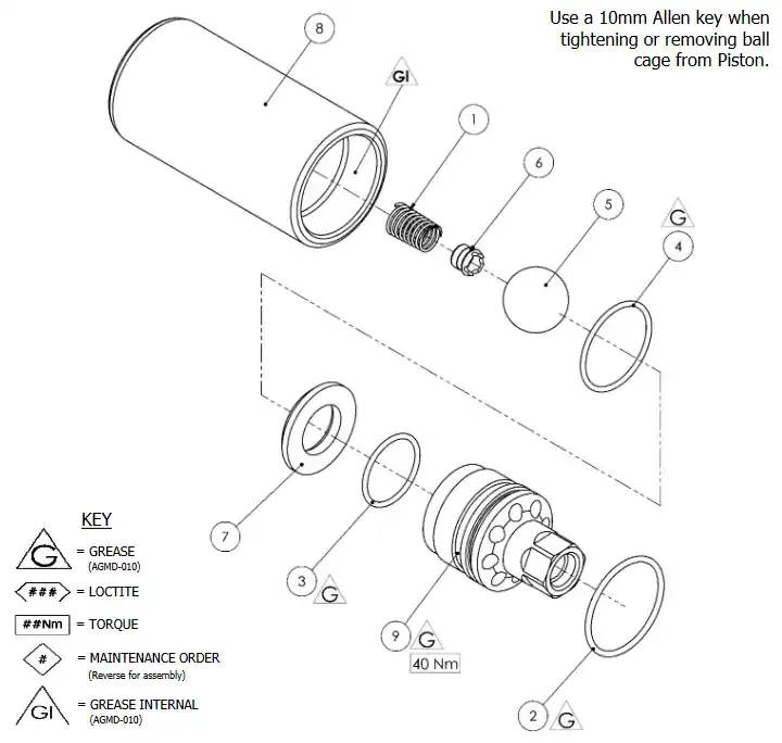 Binks Maple Pump Spare Fluid Section Seal Kit
