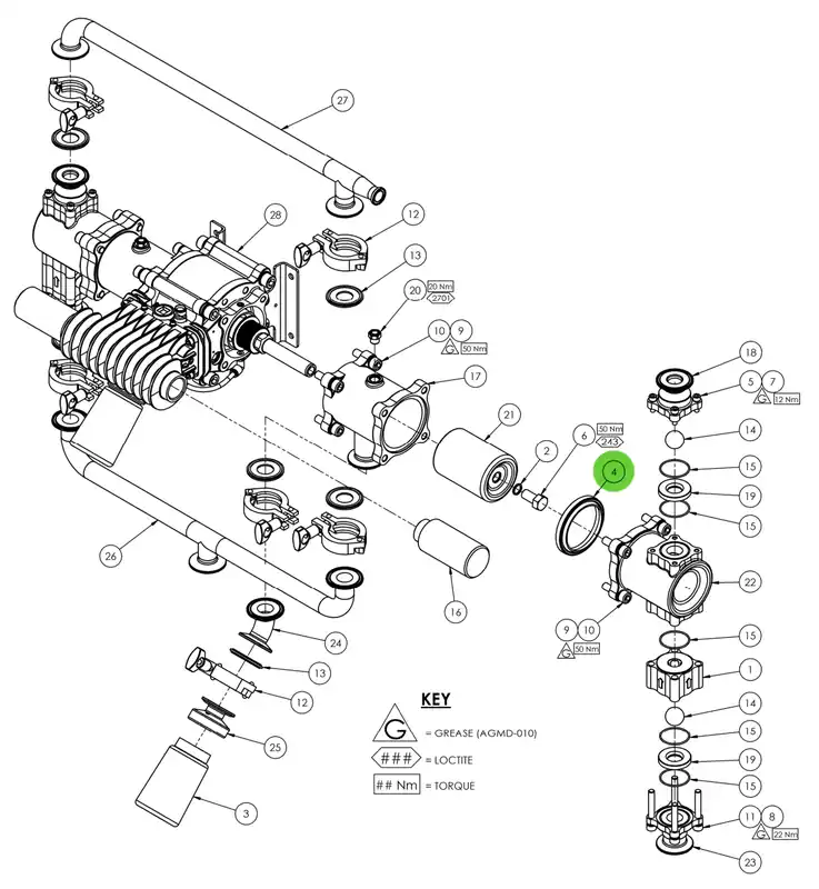 Binks 162844 Maple 15 Pump Piston Seal