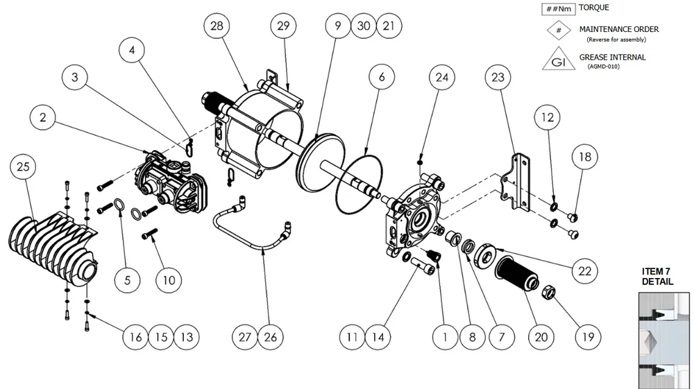 Binks Maple 15 Pump Air Motor End Plate Machining