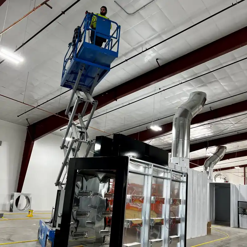Labor - Ducting Installation of Spray Booths