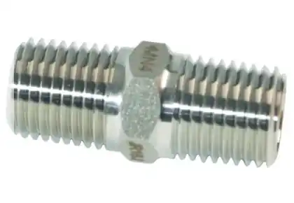 Binks 1/4 x 1/4 Stainless Steel DM Nipple