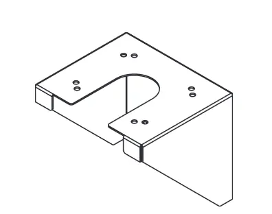 Binks MX Pump Mounting Bracket