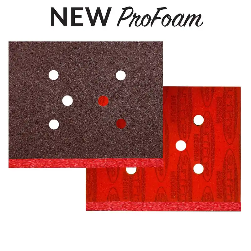 OVERSIZED 3″ X 4″ SurfPrep ProFoam Pads – 1/2″ Thick (Premium Red A/O) Box of 12