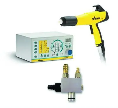 Wagner PEM-X1 Powder Coating Kit w/ Wide Spray Nozzle, Controller, Pump