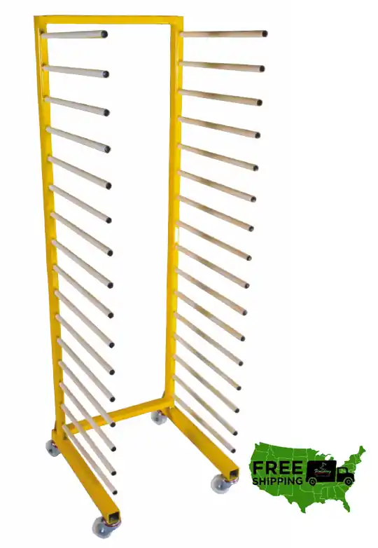 TFS “PACKER” 16-Shelf Drying Rack – 55 lb Capacity Industrial Finishing Rack
