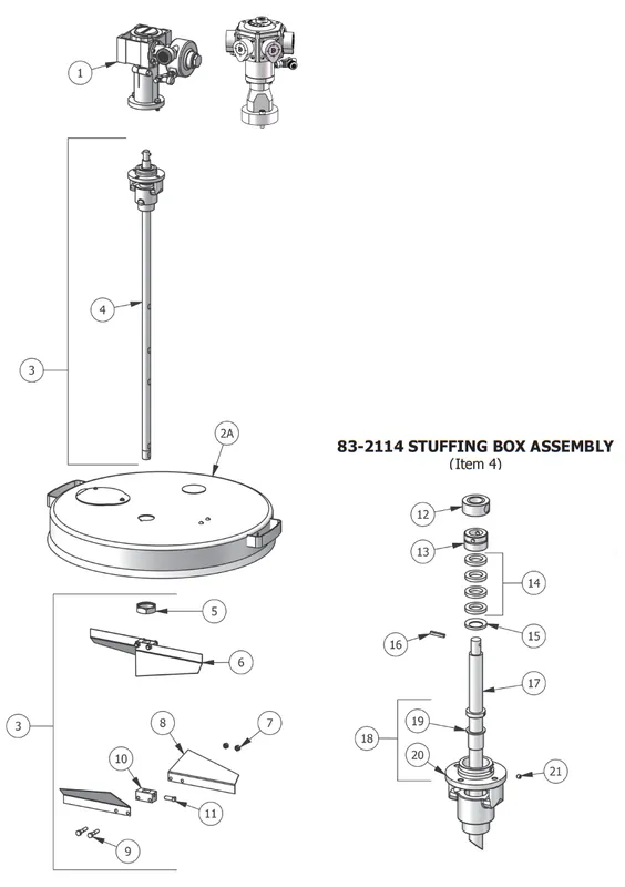 Binks 55 Gallon Open Drum Agitator - Spare Parts