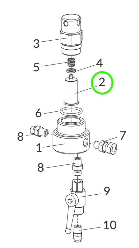 Anest Iwata Replacement High Pressure Filter, 100 Mesh