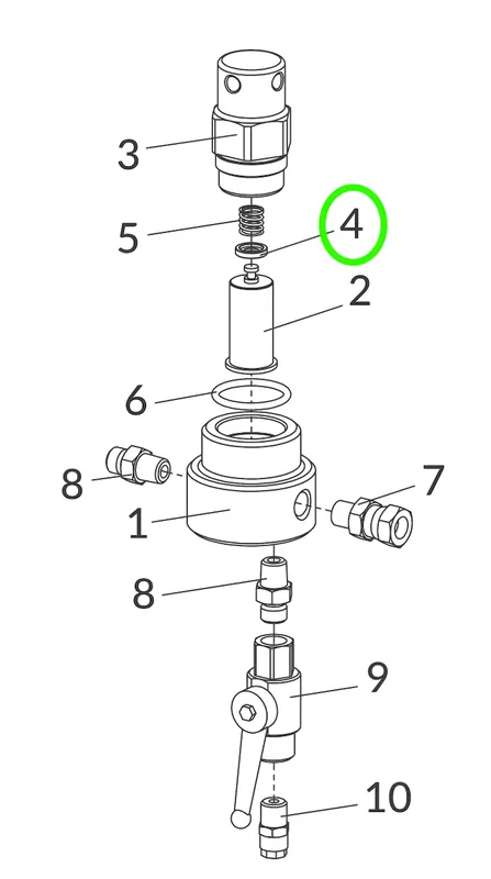 Anest Iwata Replacement Washer for High Pressure Filter