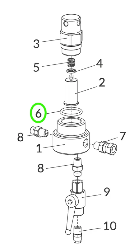 Anest Iwata Replacement O-Ring for High Pressure Filter