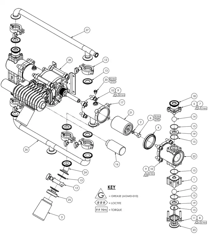 Binks Maple 15 AFP Pump Hex Head Screw
