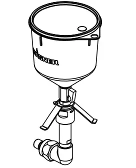 Wagner 2 Liter Hopper for Horizontal Pump Mounting