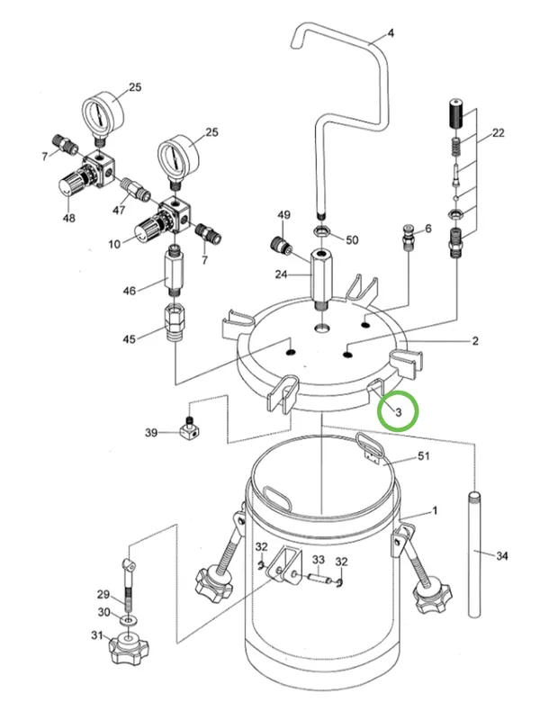 Anest Iwata PET10 - Gasket