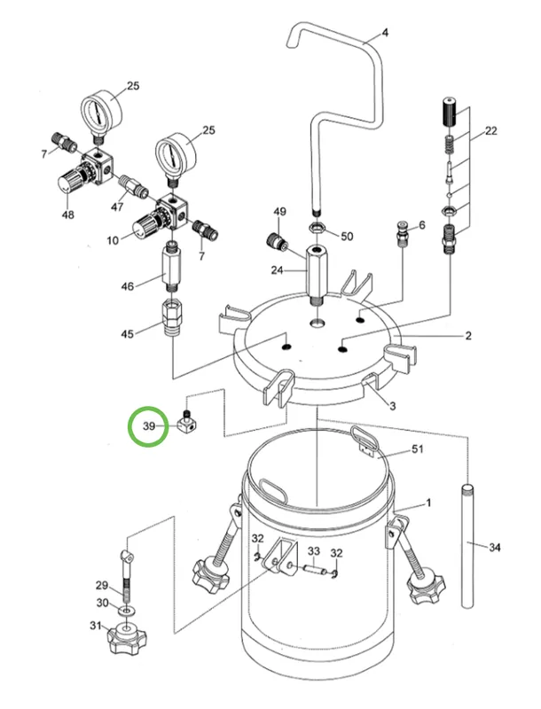 Anest Iwata PET10 - Air Flow Guider