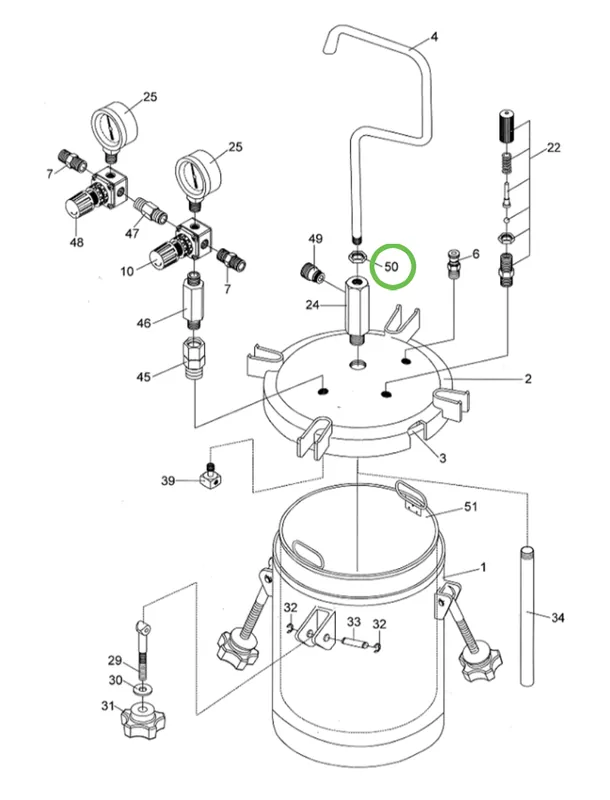 Anest Iwata PET10 - Nut
